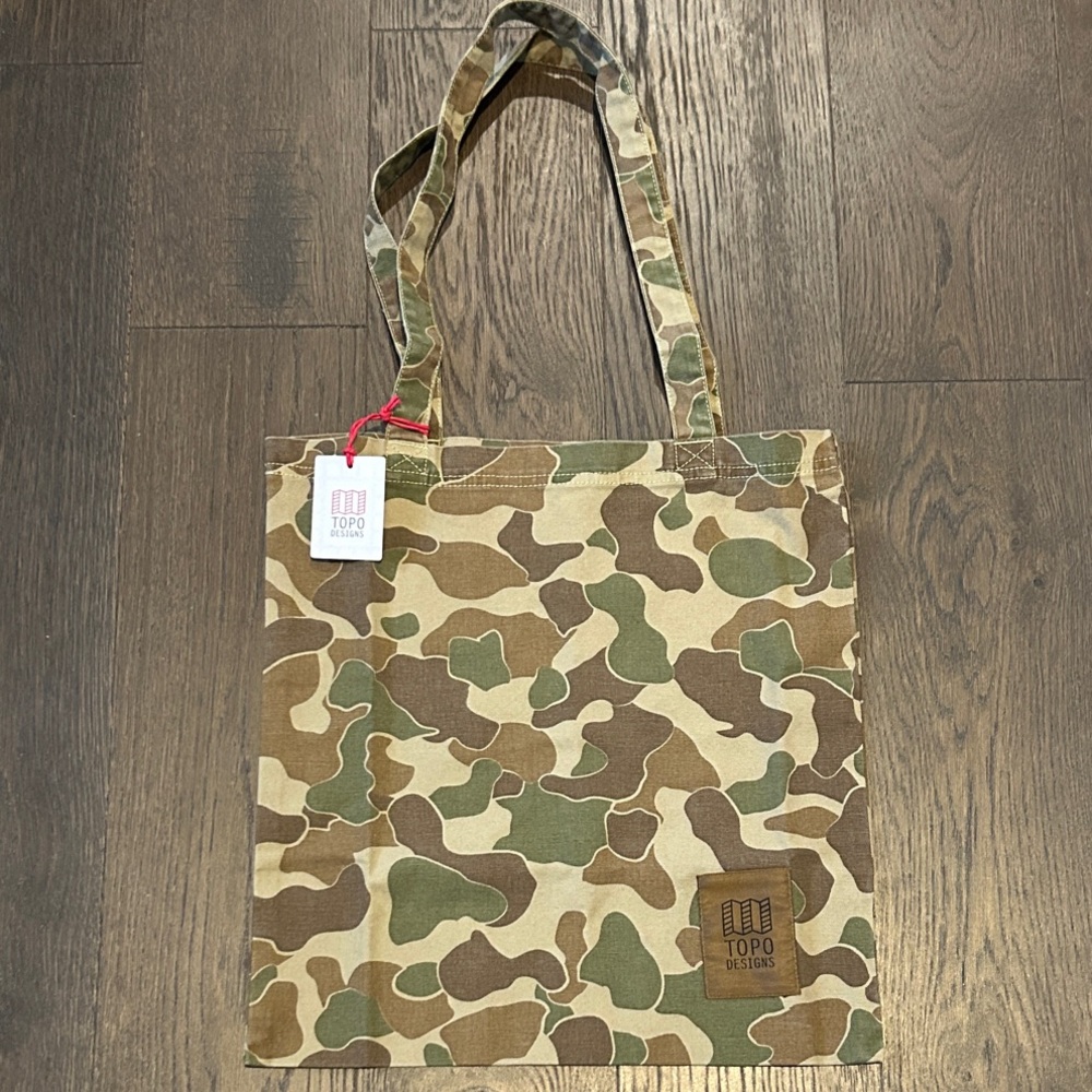 Topo Designs Camouflage Canvas Tote